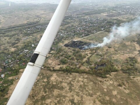 В деревне Лунево потушили лесной пожар Новости Химок 